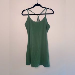 Outdoor voices athletic dress with built in shorts.